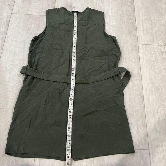 & other stories khaki belted dress size 6 - Picture 3 of 7